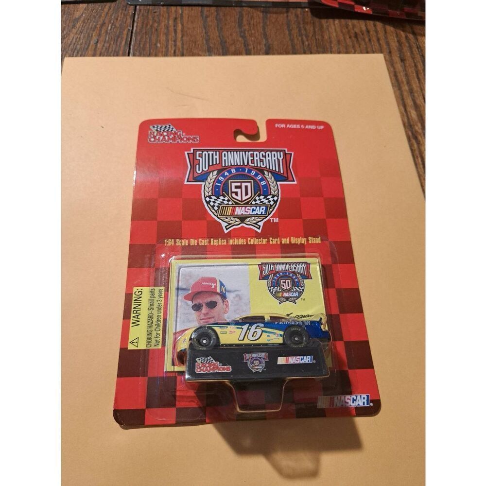 Vintage 1998 NASCAR Ted Musgrave PrimeStar #16 50th Anniv Race Car 1:64 Diecast